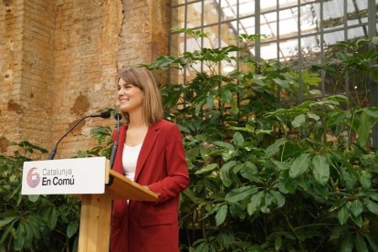 Jessica Albiach en un acto en Tarragona este sábado