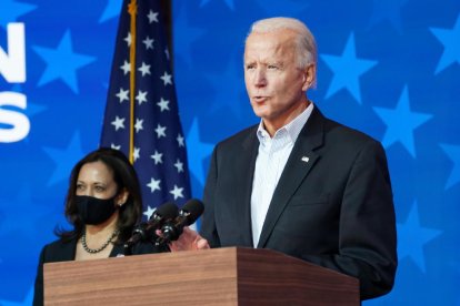 El candidat demòcrata a la presidència dels EUA, Joe Biden, el 5 de novembre del 2020 a Delaware