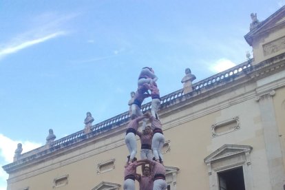 Tres de vuit dels Xiquets de Tarragona.