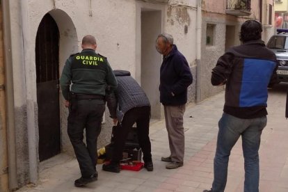 Imagen de la casa donde la mujer estaba atrapada