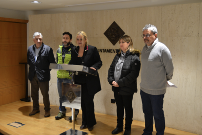 Imatge de la roda de premsa de valoració de la campanya de Nadal.