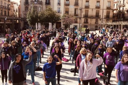 Imatge de la performance d'ahir a Vallsq