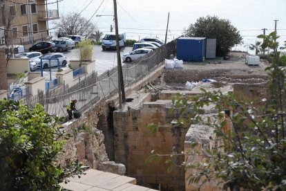 Las obras en el Anfiteatro han empezado este lunes.