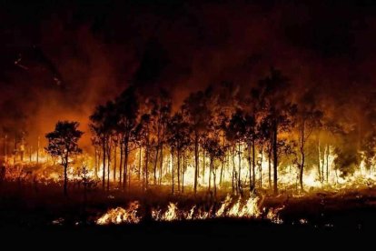 El foc, aquesta passada nit.