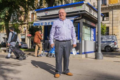 Pere Sans, ante la Administración de Loterías número 1 de Tarragona.