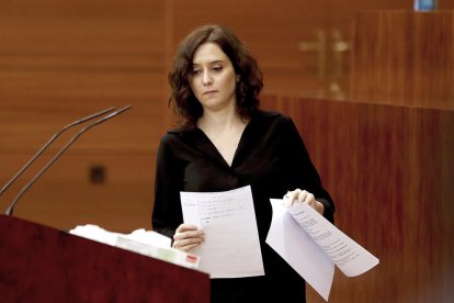 La presidenta de la Comunitat de Madrid, Isabel Díaz Ayuso.