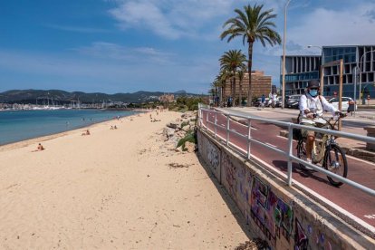 Vista de la playa de Can Pere Antoni de Palma.