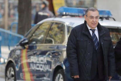 Enrique García Castaño, a su llegada a la Audiencia Nacional.