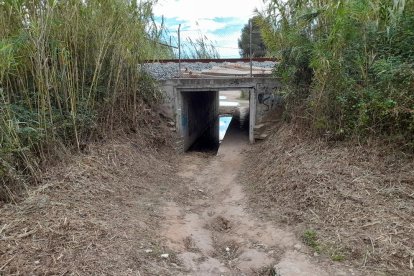 Part del camí d'accés a la platja, ja arreglat.