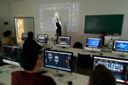 Imagen de archivo de un aula de la Escola d'Art de Tarragona.