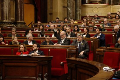 Un moment de la votació de les esmenes a la totalitat dels pressupostos.