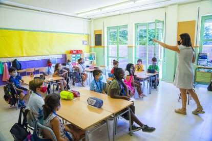 Els alumnes del Serrallo a la classe.