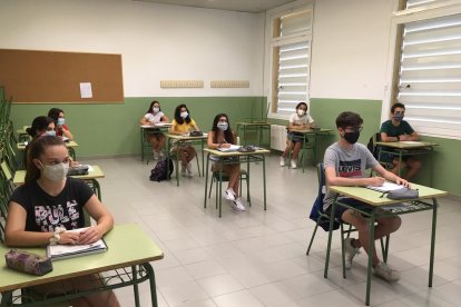 Una de las actividades del curso de francés de Gabriel Ferrater.