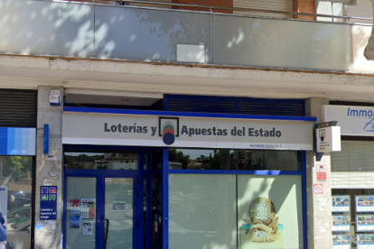 Una imatge de l'Administració de Loteries número 1 de Torredembarra.