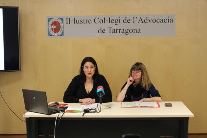 Martín y Alcaraz, durante la rueda de prensa que ofrecieron ayer martes a la sede del ICAT.