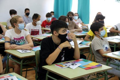 Imagen de un aula del Instituto Martí i Franqués de Tarragona.