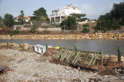 Afectacions de la Borrasca Glòria al seu pas per l'Ampolla.