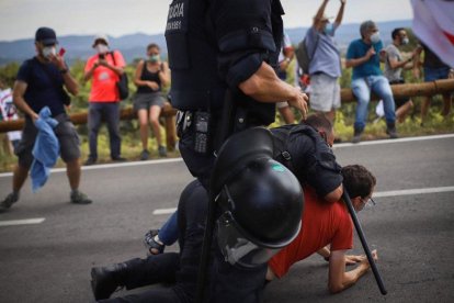 Momento de la detención.