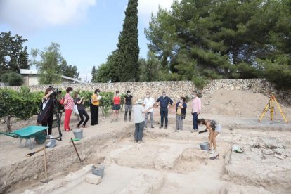 El yacimiento está situado en el Celler Experimental de Mas dels Frares.