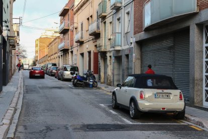 El tram del carrer on s'intervindrà pròximament.