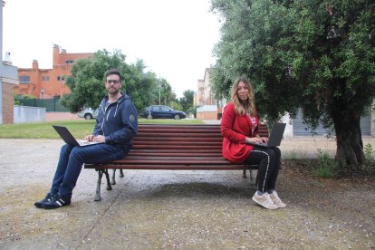 David Gironés i Irene Martín, orgullosos del projecte.