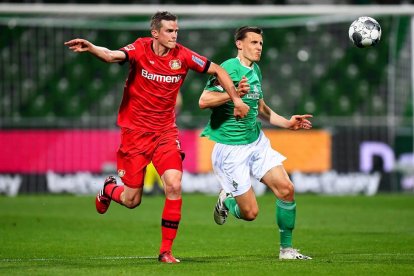 Un moment del Werder Bremen-Bayer Leverkusen d'aquest passat cap de setmana.