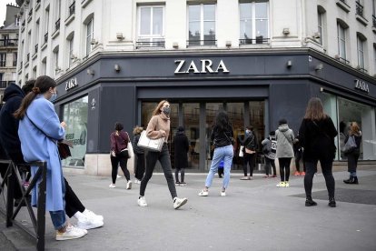 Imatge d'arxiu d'un establiment de Zara, prtanyent al grup Inditex.