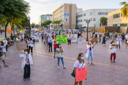 La concentració va començar a President Companys i va continuar a la plaça Imperial Tarraco.