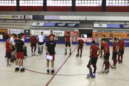 Una imagen del primer entrenamiento de pretemporada del Reus Deportiu.