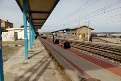 Los andenes de la estación de Montblanc, en una imagen de archivo.