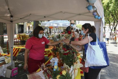 Imagen de una de las paradas de la Rambla.