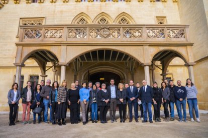 Representants de les entitats impulsores i col·laboradors del projecte, ahir a Vila-seca.