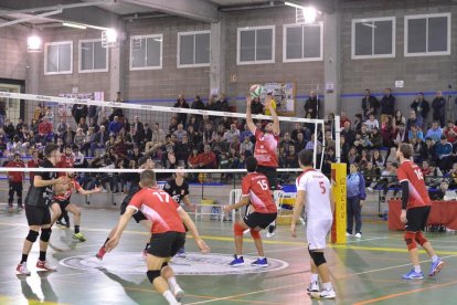 Un partido disputado por el CV Sant Pere i Sant Pau durante la temporada recientemente finalizada.