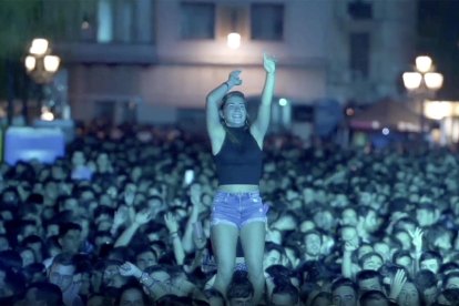 Imatge d'un dels concerts a la plaça de la Font la Santa Tecla del 2019.