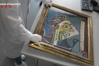 L'obra d'art falsament atribuïda a Plablo Picasso.