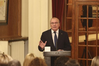 El alcalde de Reus, Carles Pellicer, ofreció ayer una ponencia titulada 'El futur és avui'.