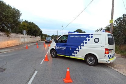 Imatge d'un control de la Policia Local de Roda.