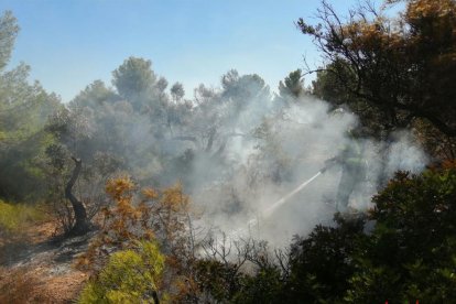 Imagen del incendio de