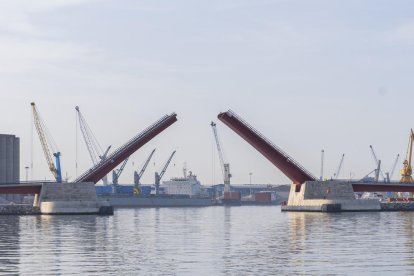 El pont mòbil del Port va ser inaugurat el mes de novembre del 1999 i la seva construcció va significar treure prop d'un miler de camions i altre tipus de vehicles dels carrers del barri del Serrallo.