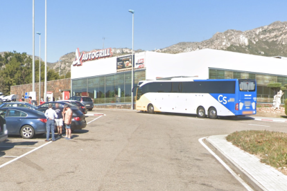 Área de servicio en l'Hospitalet de l'Infant,