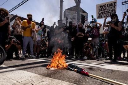 Imatge d'uns manifestants