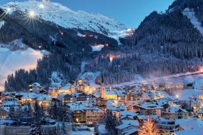 Imagen de la localidad de Ischgl en el Tirol, desde donde se propagó el virus a media Europa.