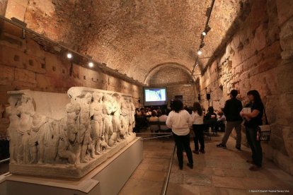 La Sala del Sarcófago del Pretori, el año pasado durante un acto del festival Tarraco Viva.