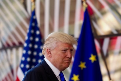 El presidente de los Estados Unidos, Donald Trump, en una visita a Bruselas.