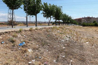 Los plásticos invaden esta zona de los barrios de Ponent.