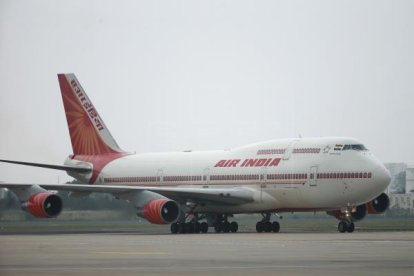 Imatge d'arxiu d'un avió de la companyia Air India.