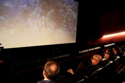 Imatge d'arxiu de l'interior d'una sala de cinema de Catalunya.