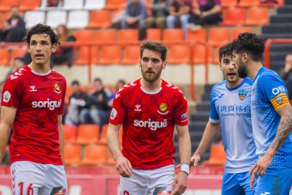 Fausto Tienza, durante el Nàstic-Lleida Esportiu.