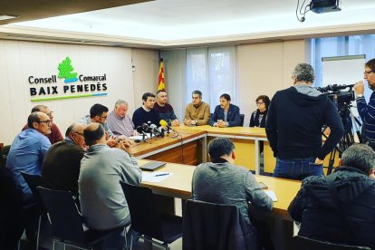 Los alcaldes han convocado este dimats una rueda de prensa.