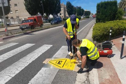 Imagen del trabajos que han ido a cargo del Ayuntamiento.